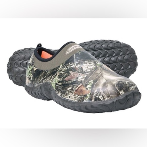 Muck Boot Camo Camp Shoe Mossy Oak Slip On Mens Sz 9 Women's 10 Waterproof Ankle - Picture 1 of 12